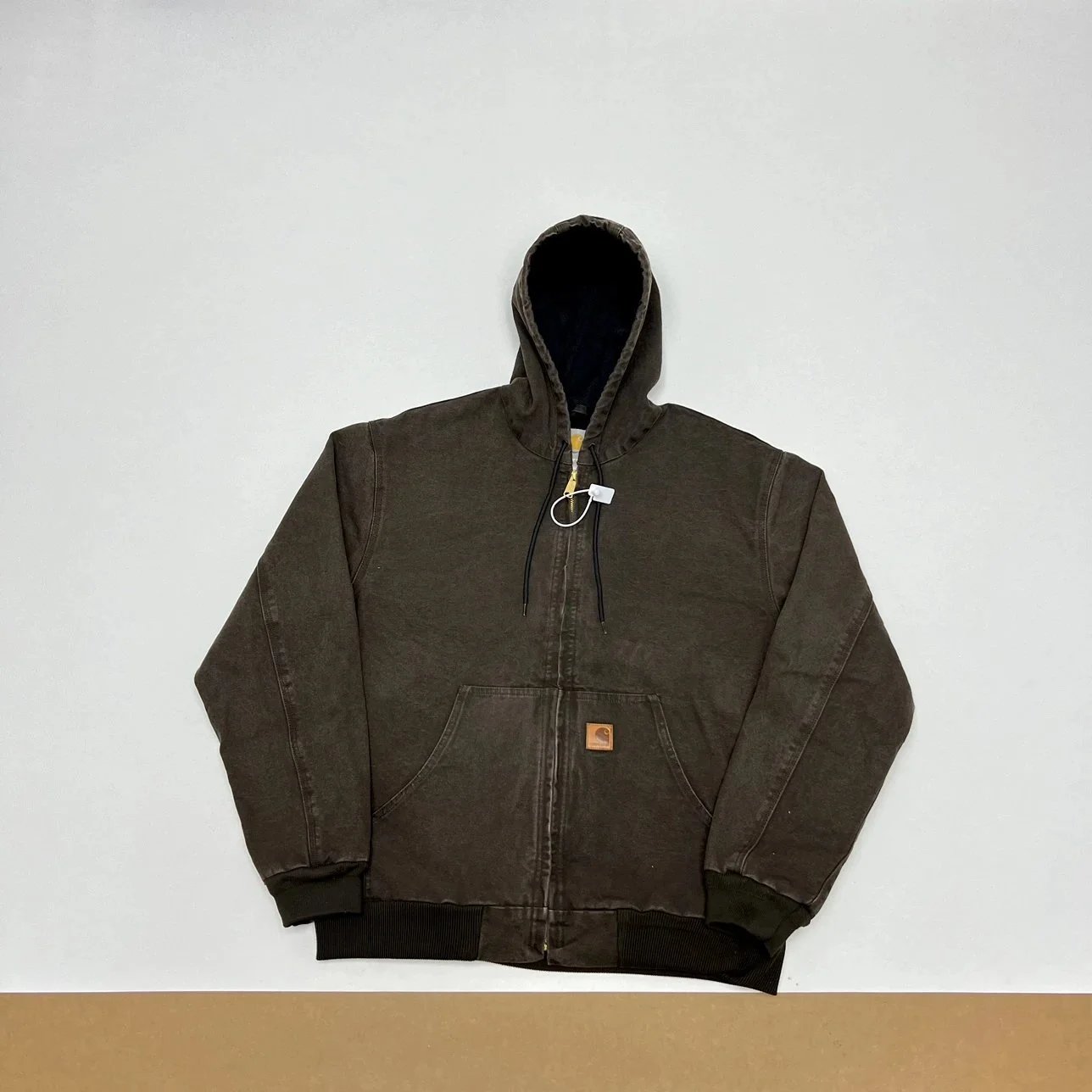Hooded Jacket Distressed Retro Style photo 5