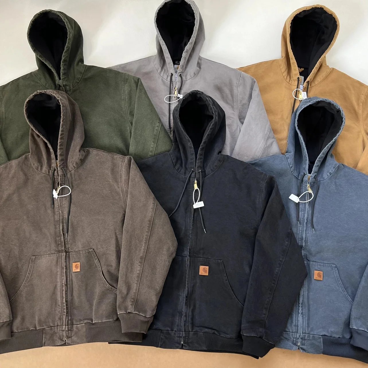 Hooded Jacket Distressed Retro Style photo 8