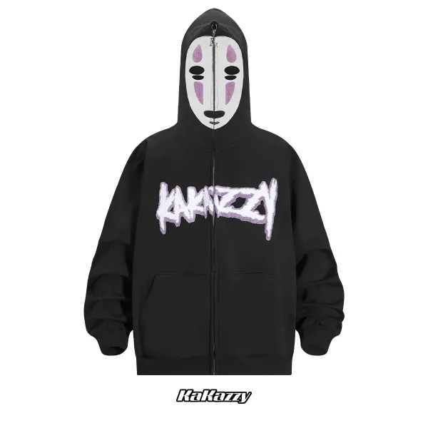 KaKazzy No-Face Hoodie Black - 1