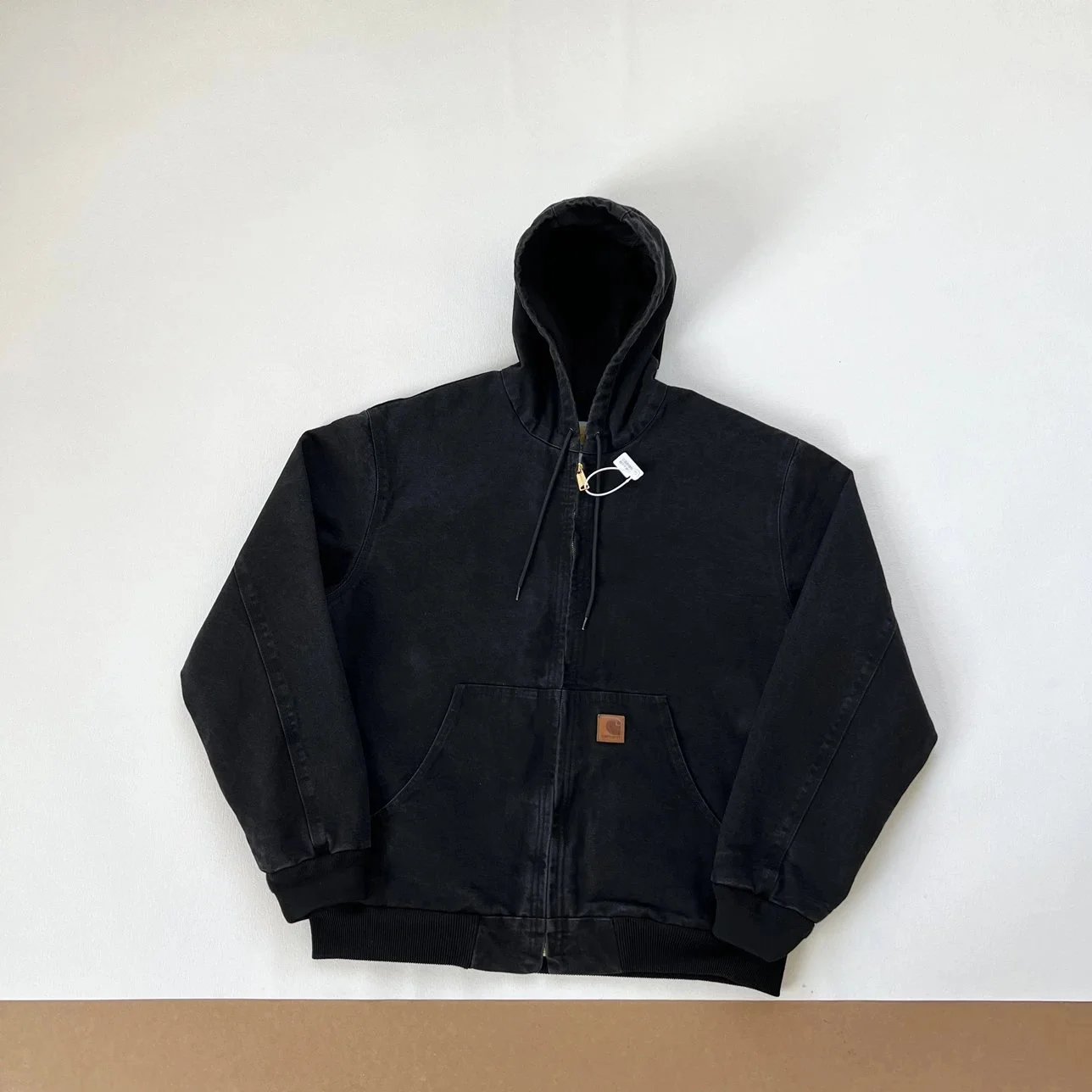 Hooded Jacket Distressed Retro Style photo 2