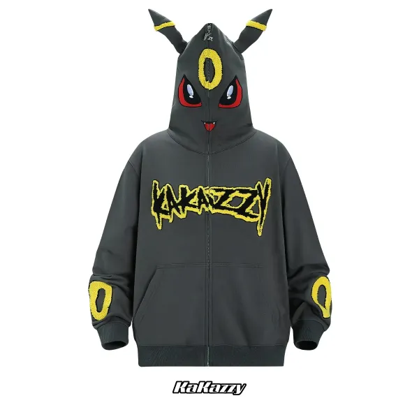 KaKazzy Umbreon Hoodie Gray - 1