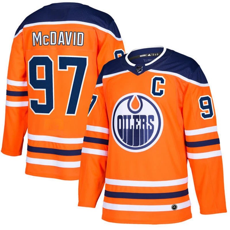 Adidas Edmonton Oilers Connor McDavid #97 Authentic Jersey Orange - 5
