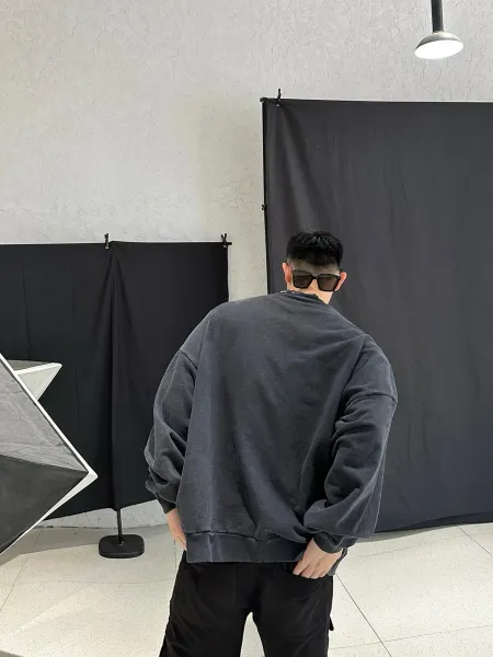Off-White Industrial Collar Sweatshirt Black - 12