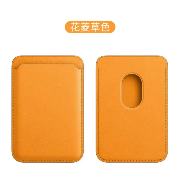 Apple MagSafe Wallet in Orange Leather - 1