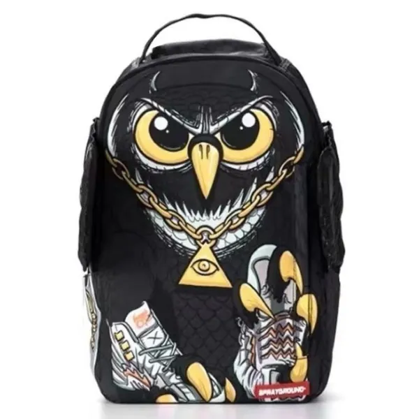 Sprayground Owl Chain Backpack Black - 1
