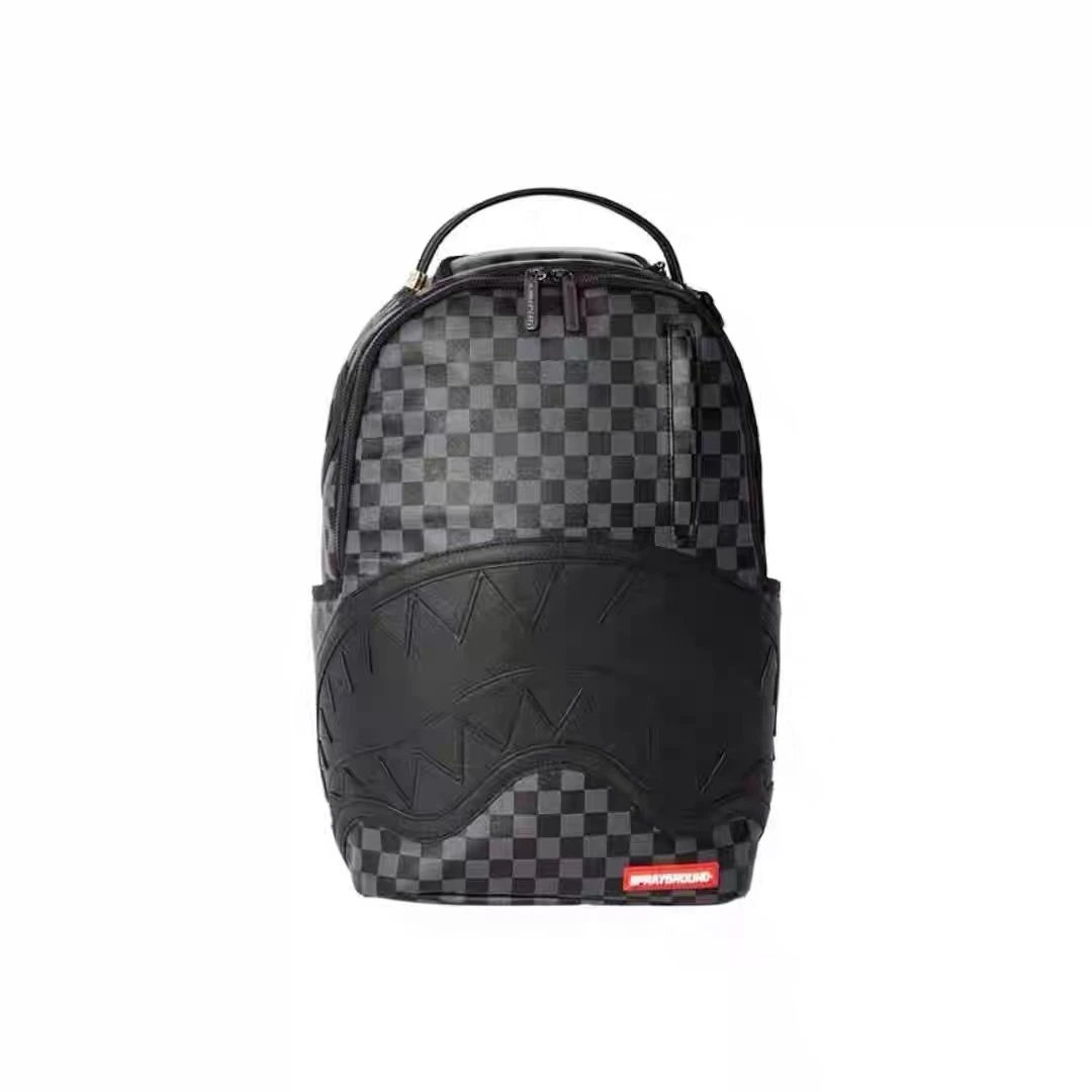 Sprayground Shark Check Black/Gray Backpack - 1