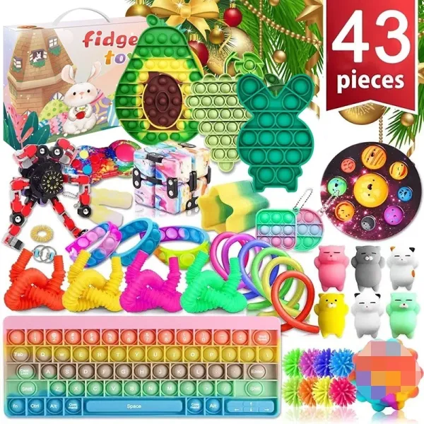 Fidget Toy Advent Calendar Multicolor Stress Relief Toys Set - 2