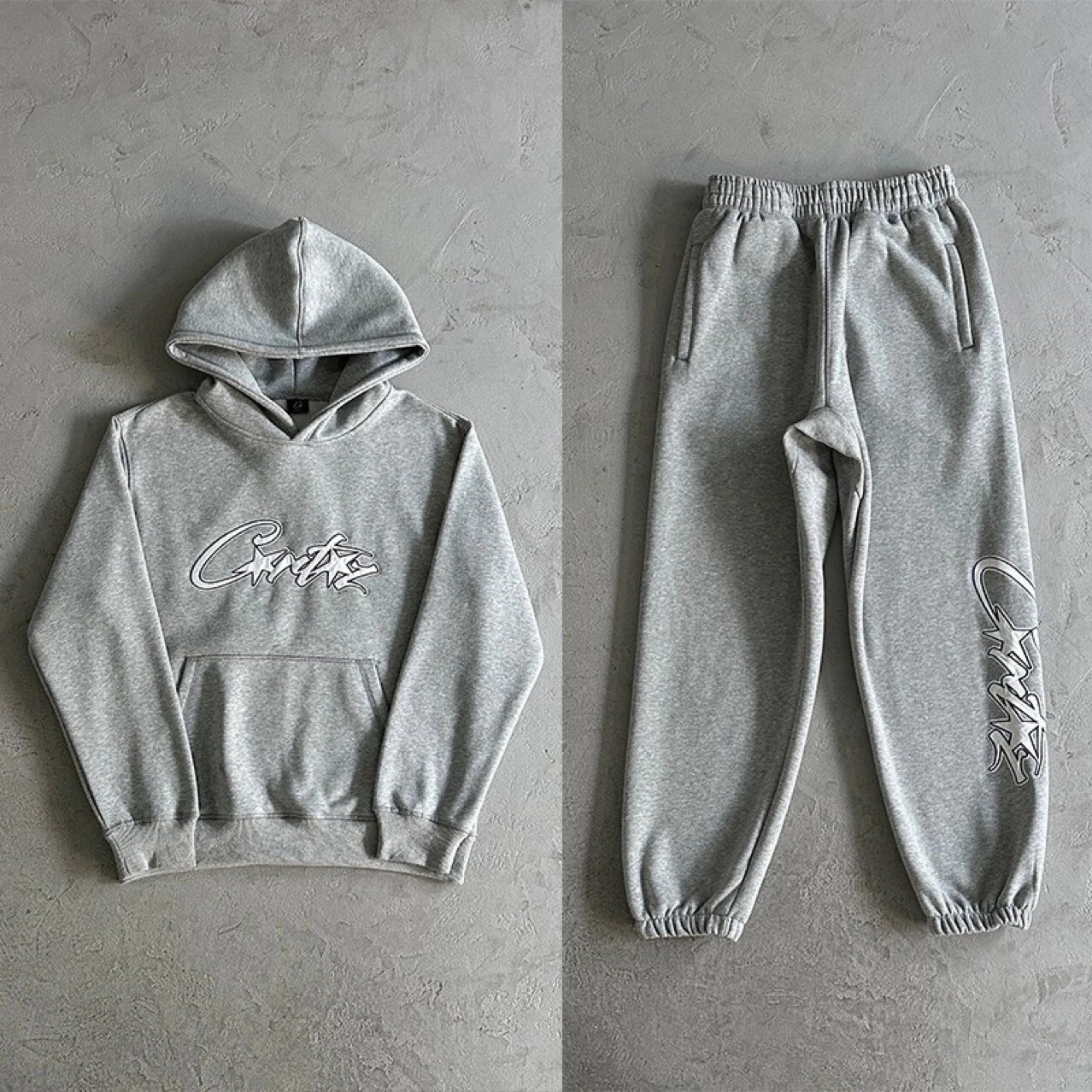 Corteiz Embroidered Letter Hoodie Tracksuit