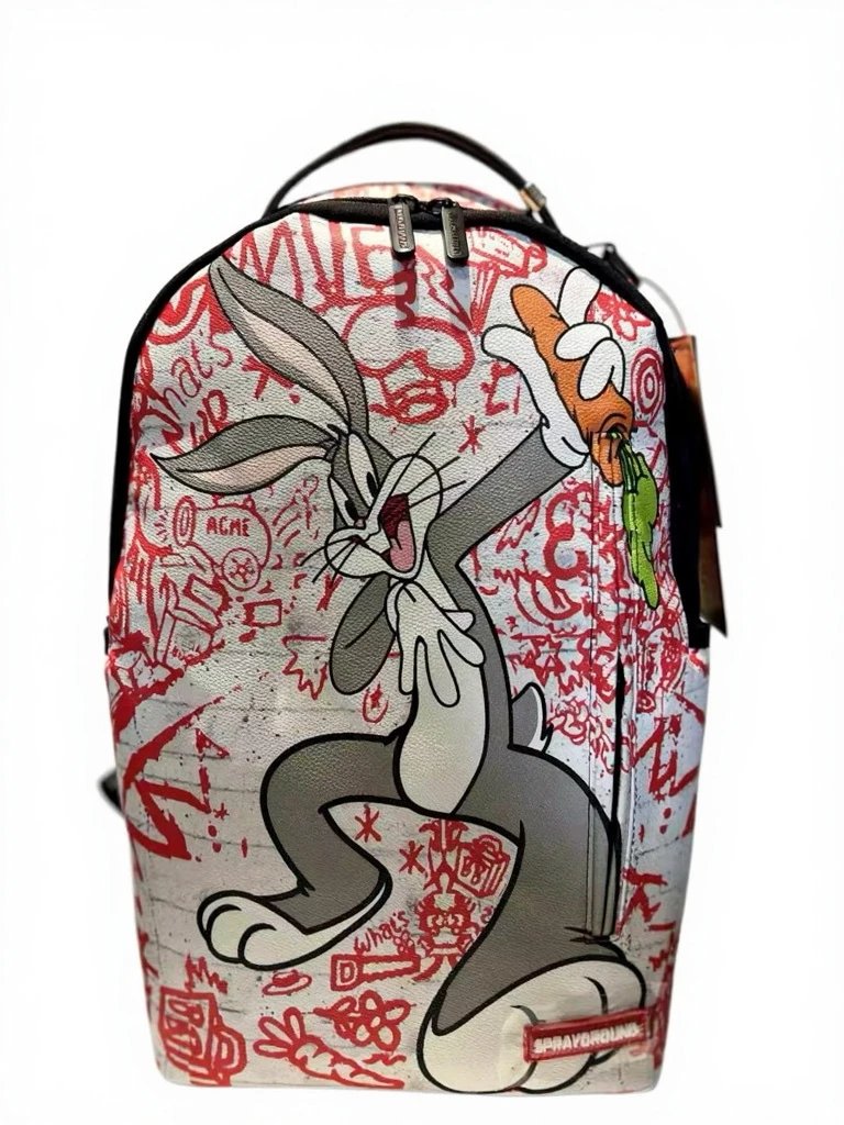 Sprayground x Looney Tunes Bugs Bunny Graffiti White Backpack - 1
