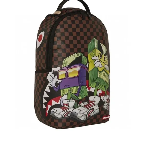 Sprayground Money Stack Checkered Backpack - 1