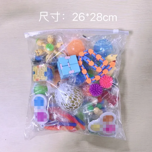 Fidget Toy Advent Calendar Multicolor Stress Relief Toys Set - 11