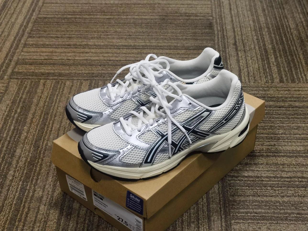 Asics Gel-1130 Black Silver Running Shoes - 4