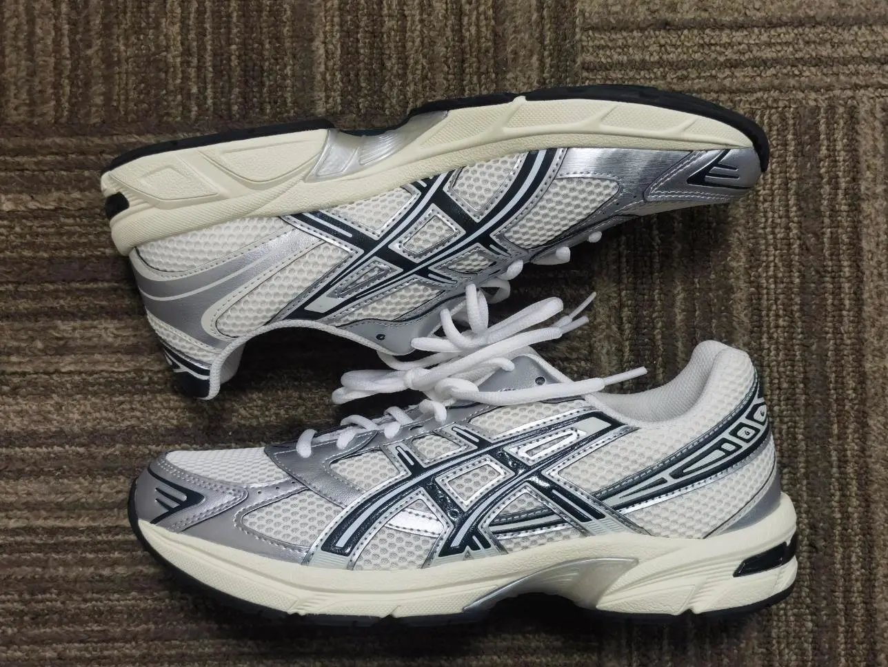Asics Gel-1130 Black Silver Running Shoes - 7