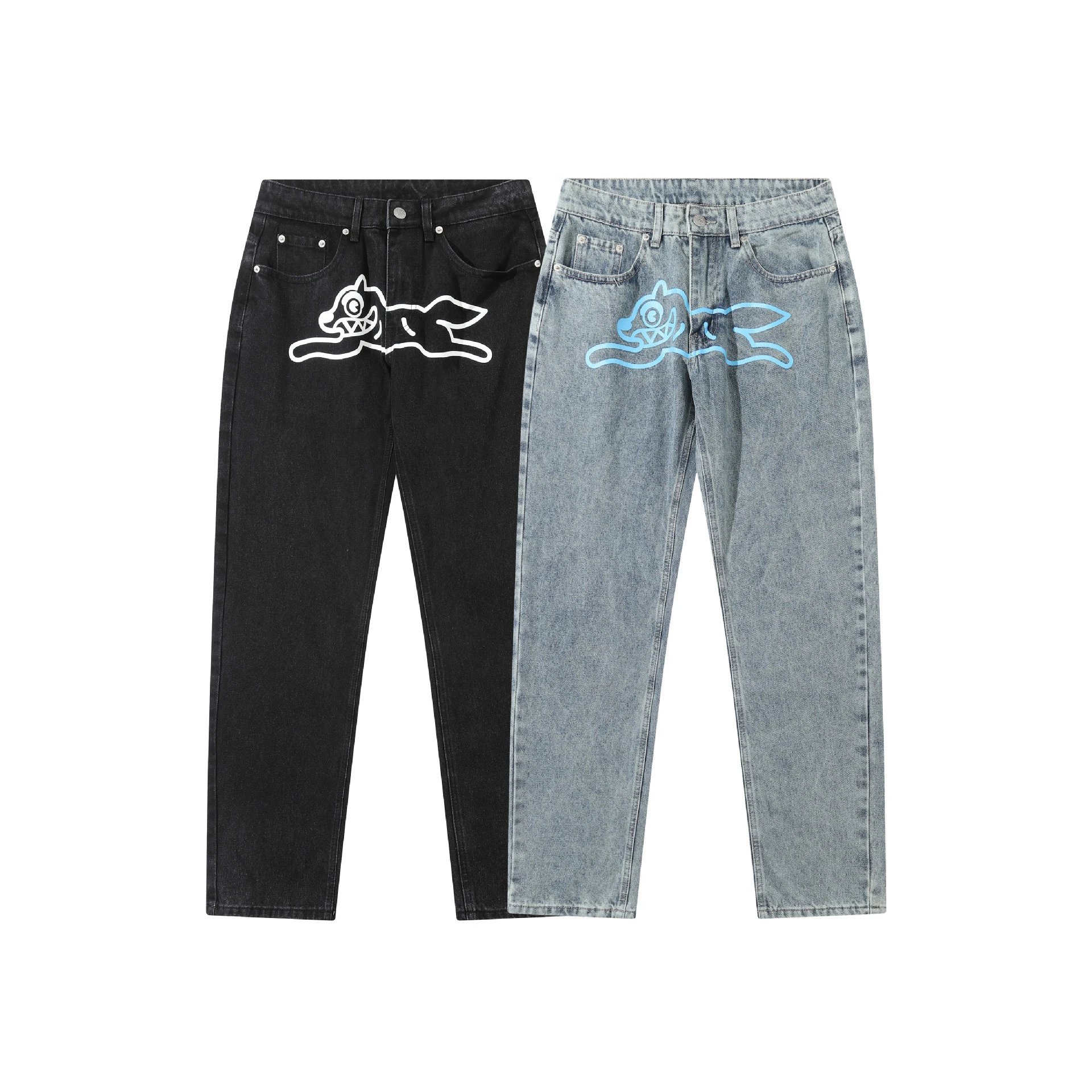 BBC Print Straight Jeans