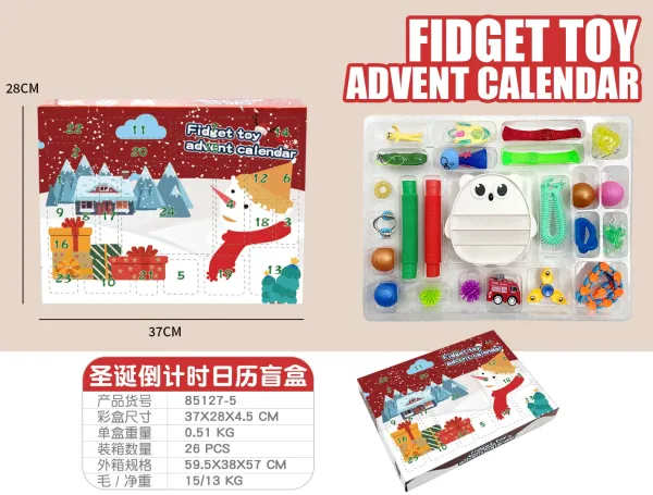 Fidget Toy Advent Calendar Multicolor Stress Relief Toys Set - 3