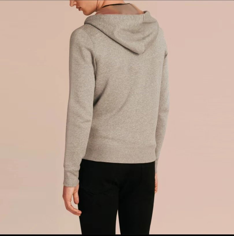Burberry Zip-Up Hoodie Gray - 12