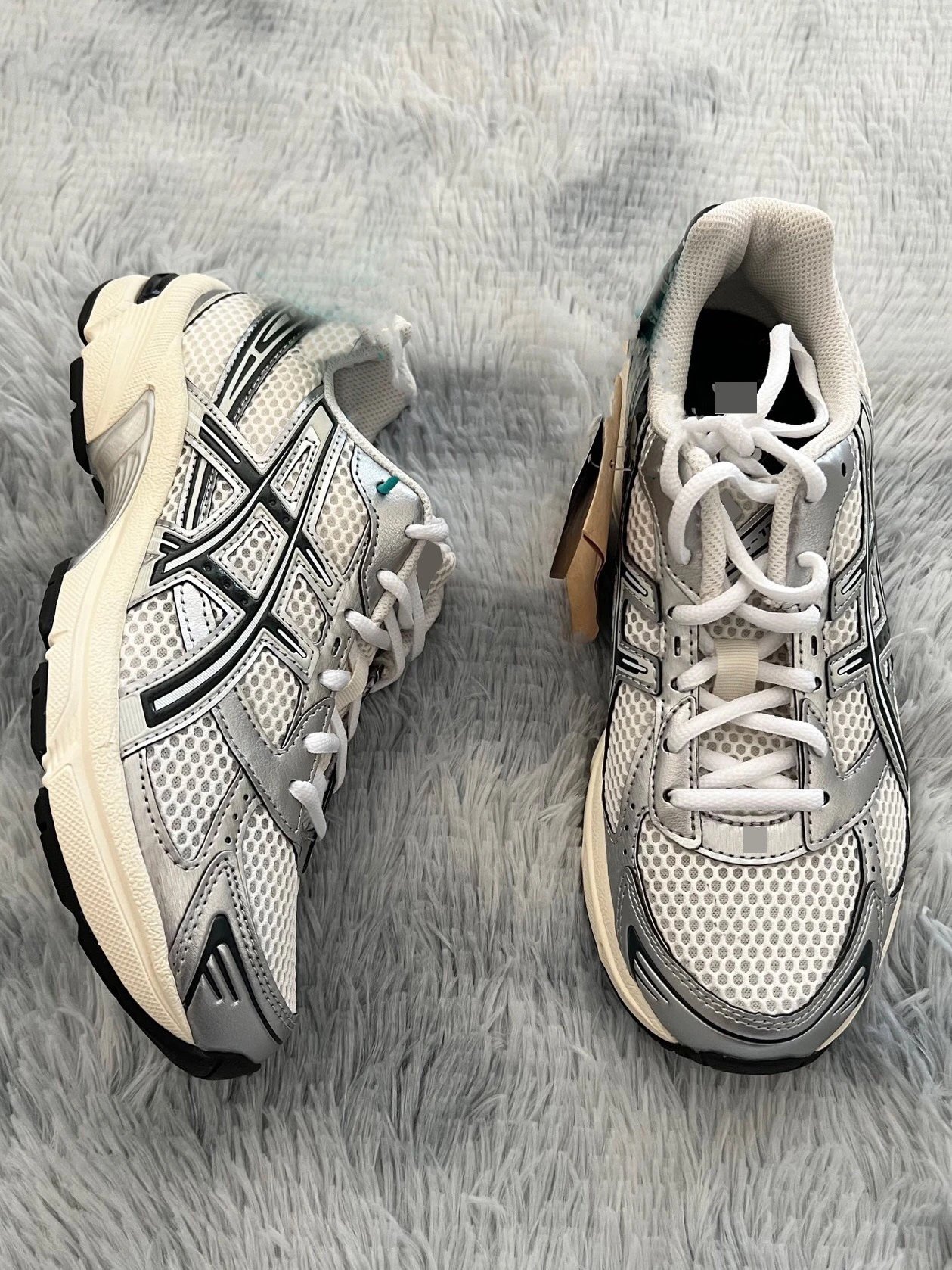 Asics Gel-1130 Black Silver Running Shoes - 26