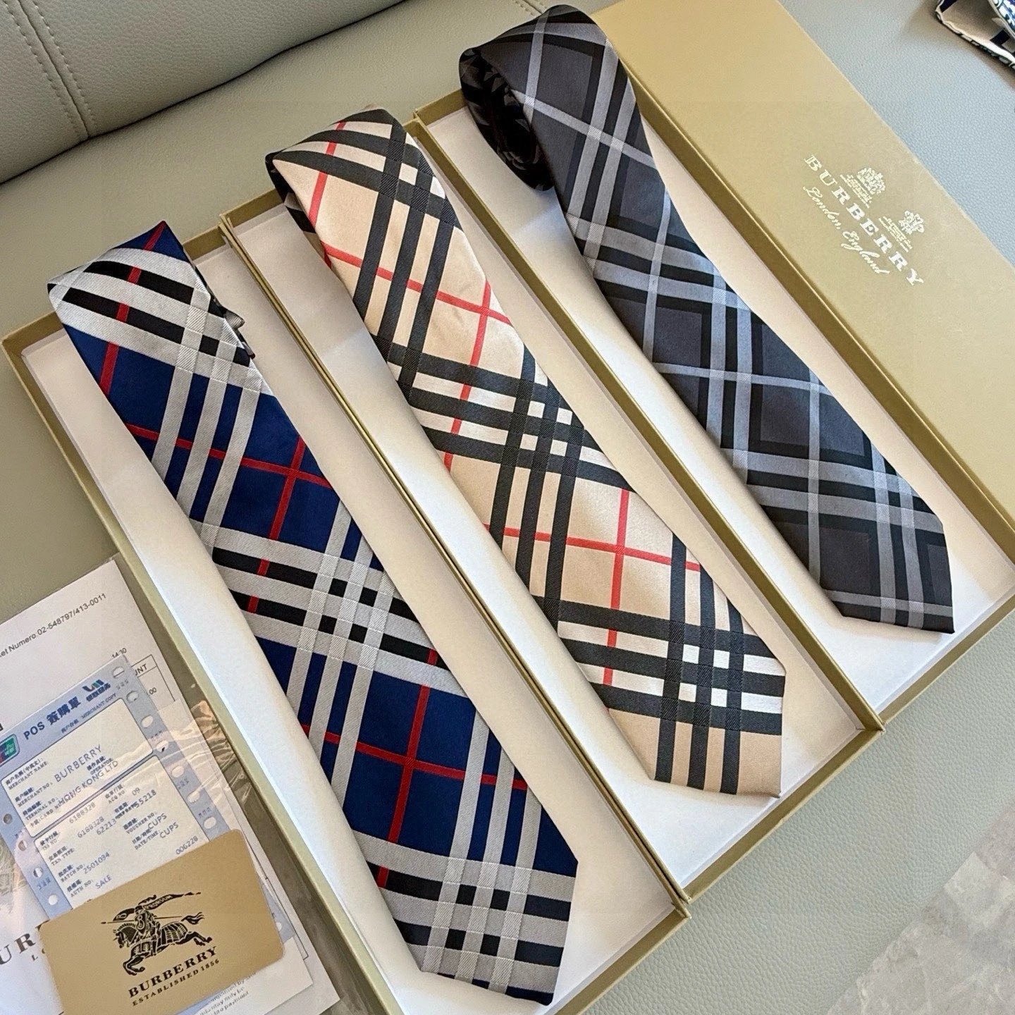 Burberry Ties Check Pattern Silk Tie product image