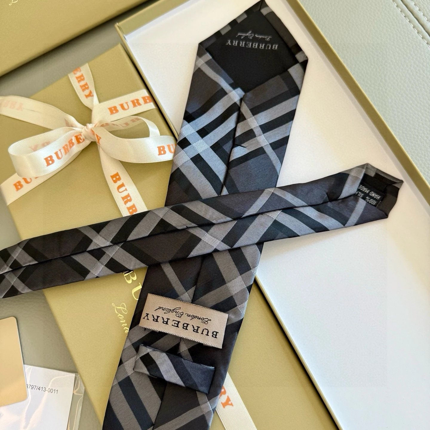 Burberry Ties Check Pattern Silk Tie image 6