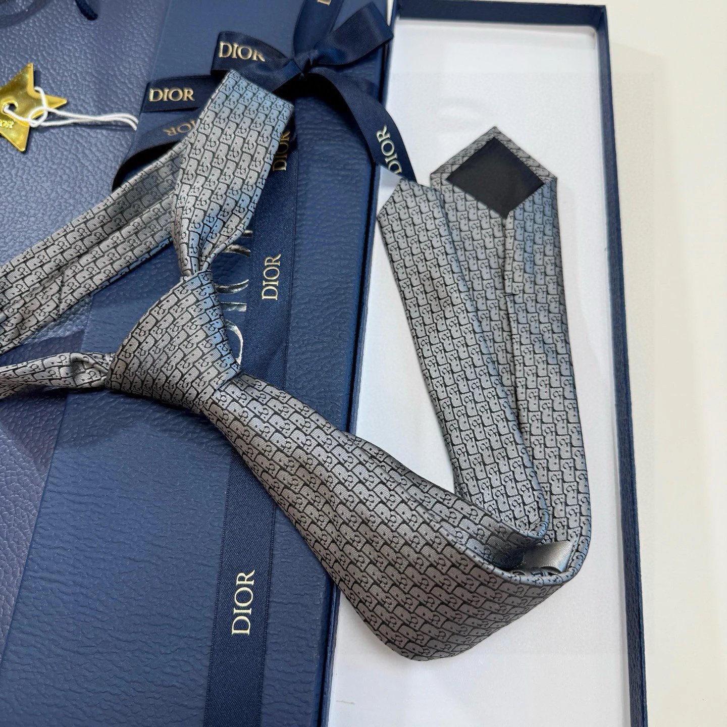 Dior Ties All-over geometric monogram print image 6