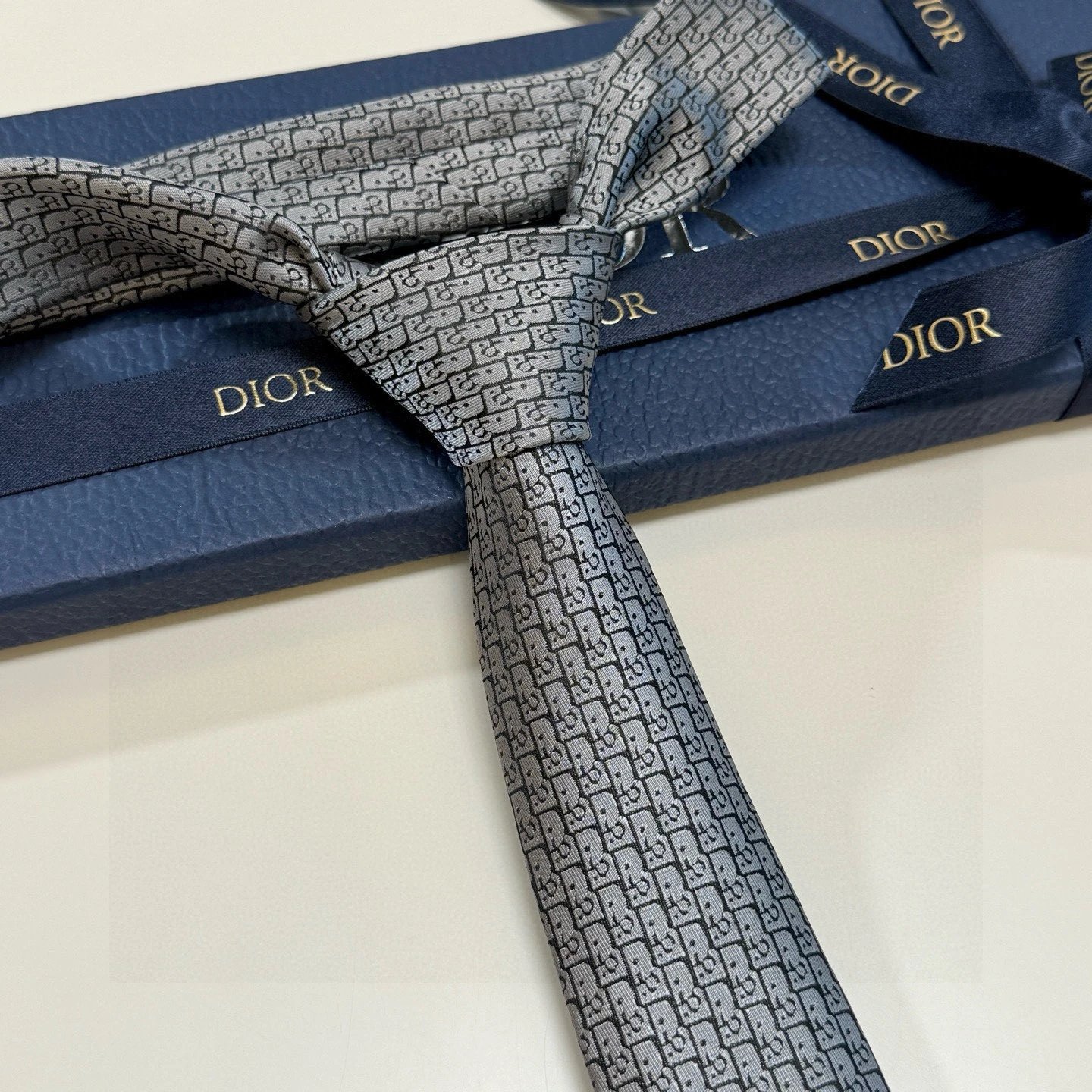 Dior Ties All-over geometric monogram print image 9