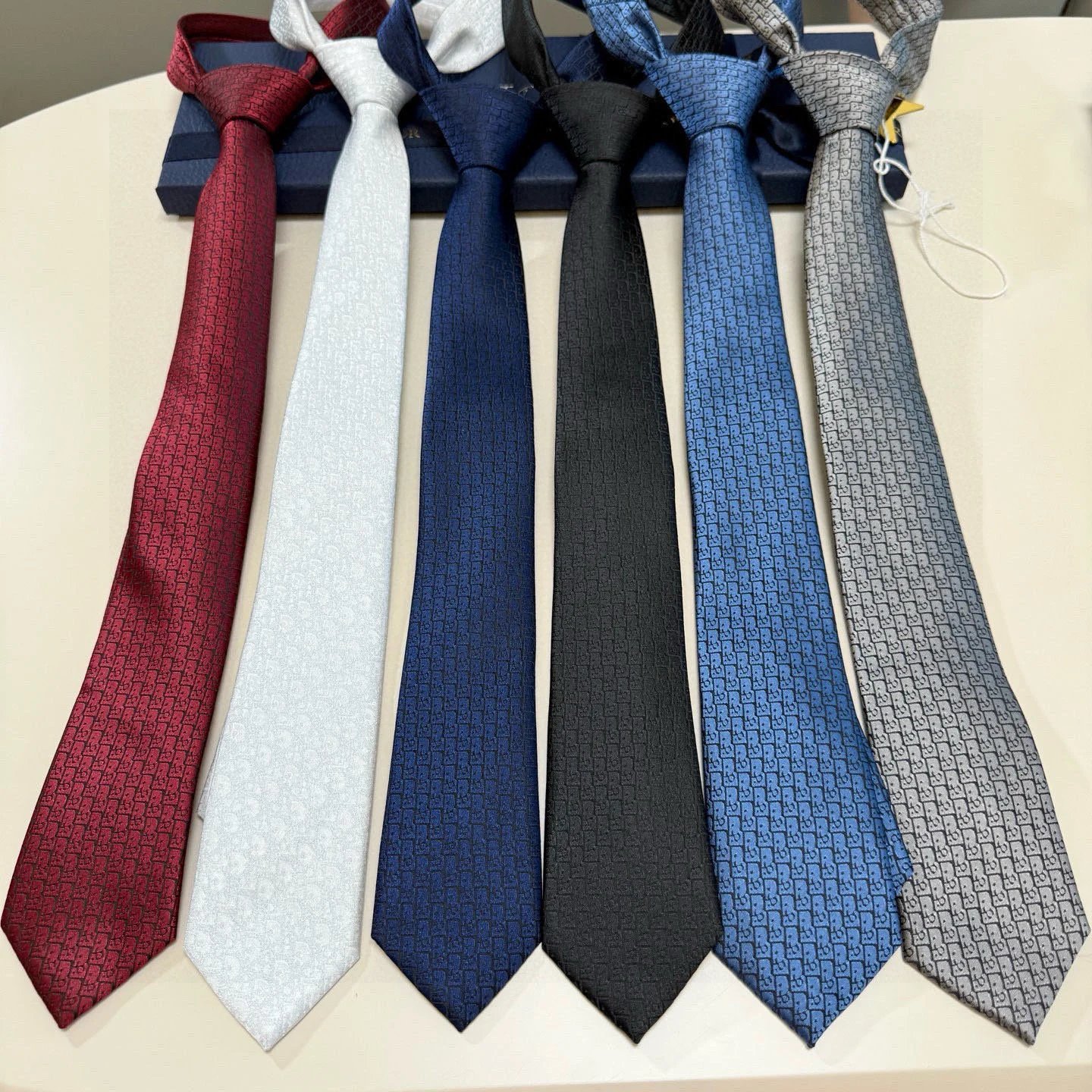 Dior Ties All-over geometric monogram print image 11