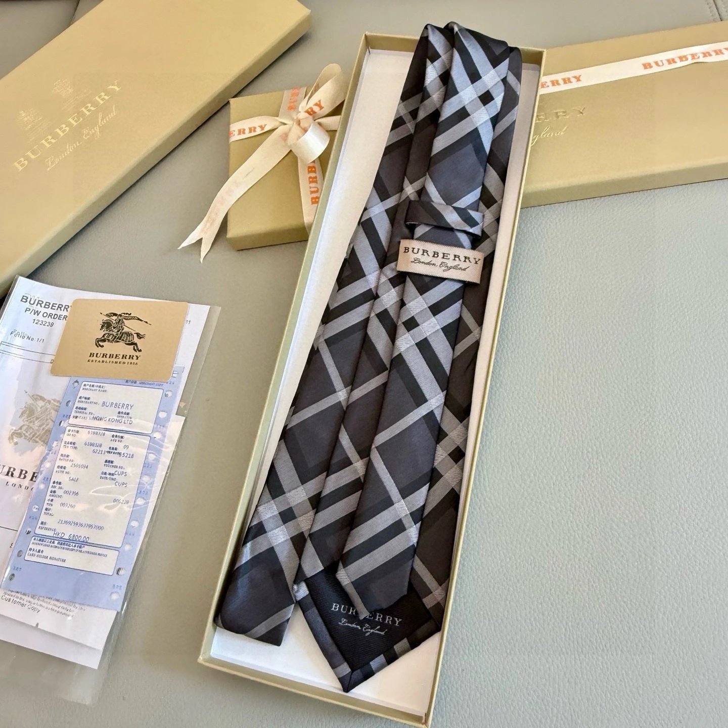 Burberry Ties Check Pattern Silk Tie image 3