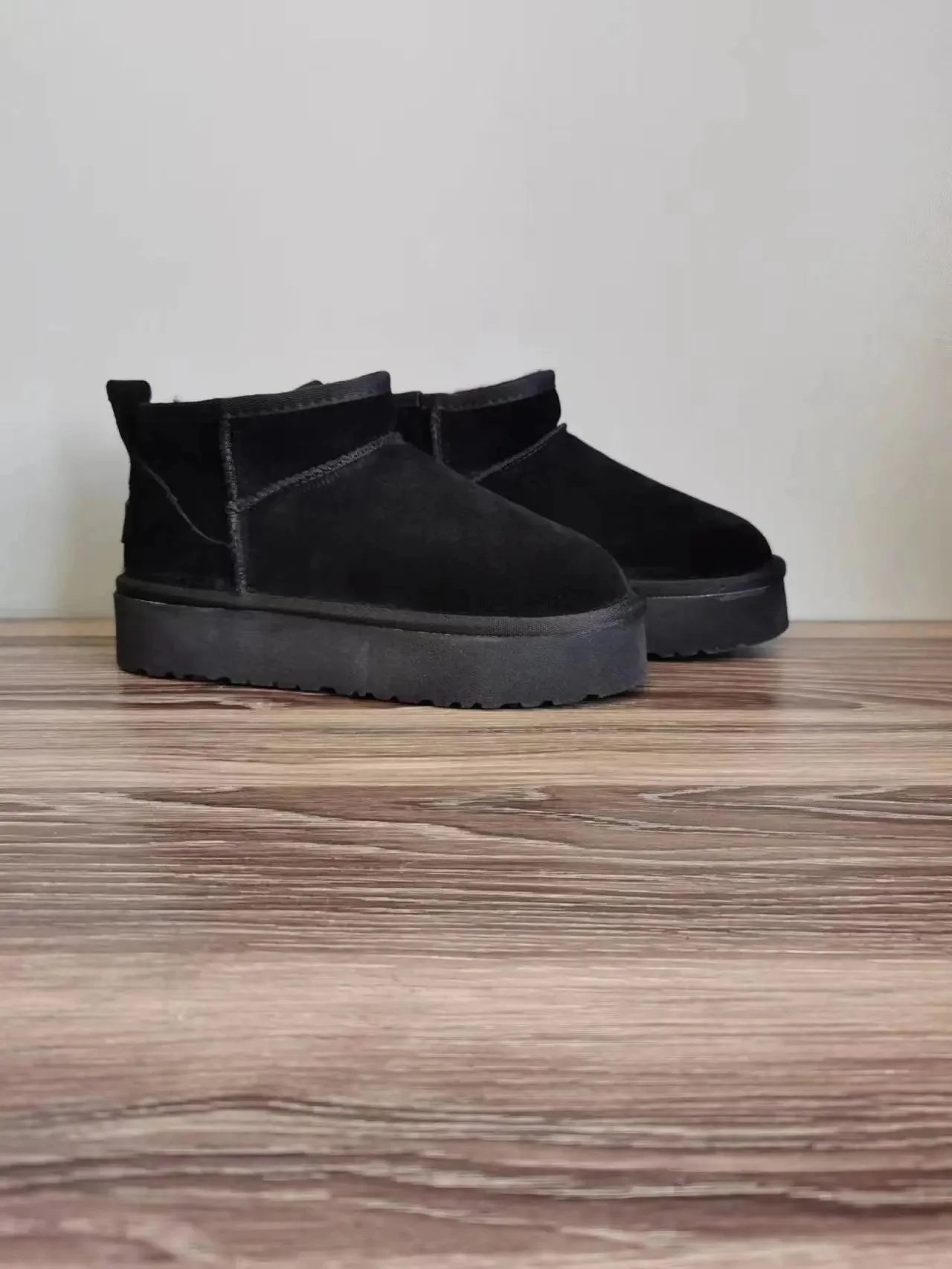 UGG Classic Mini II Gray Suede Sheepskin Boots Snow Boots - 6