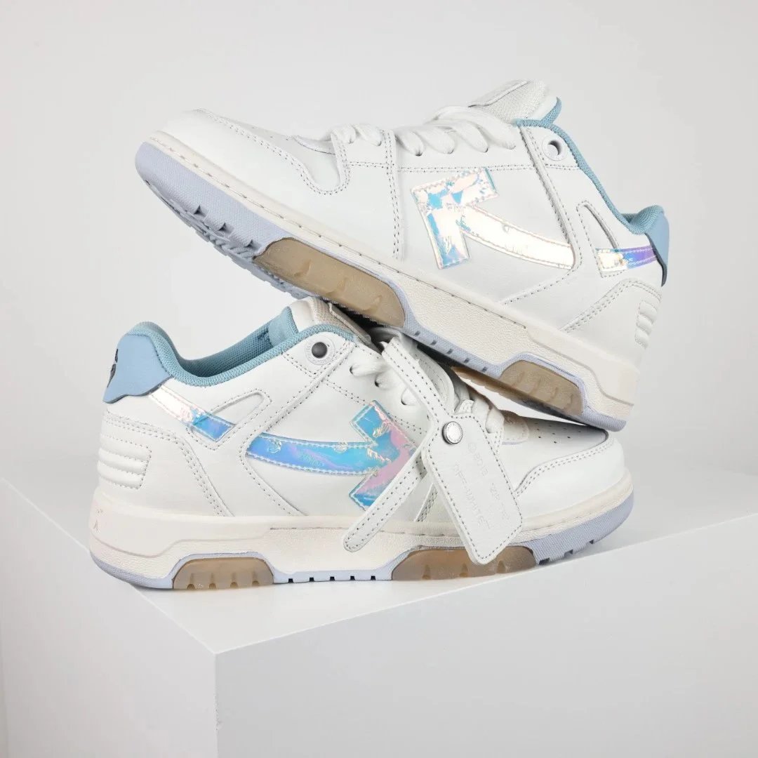 Off-White Diagonal Arrow Low White Pink Sneakers - 40