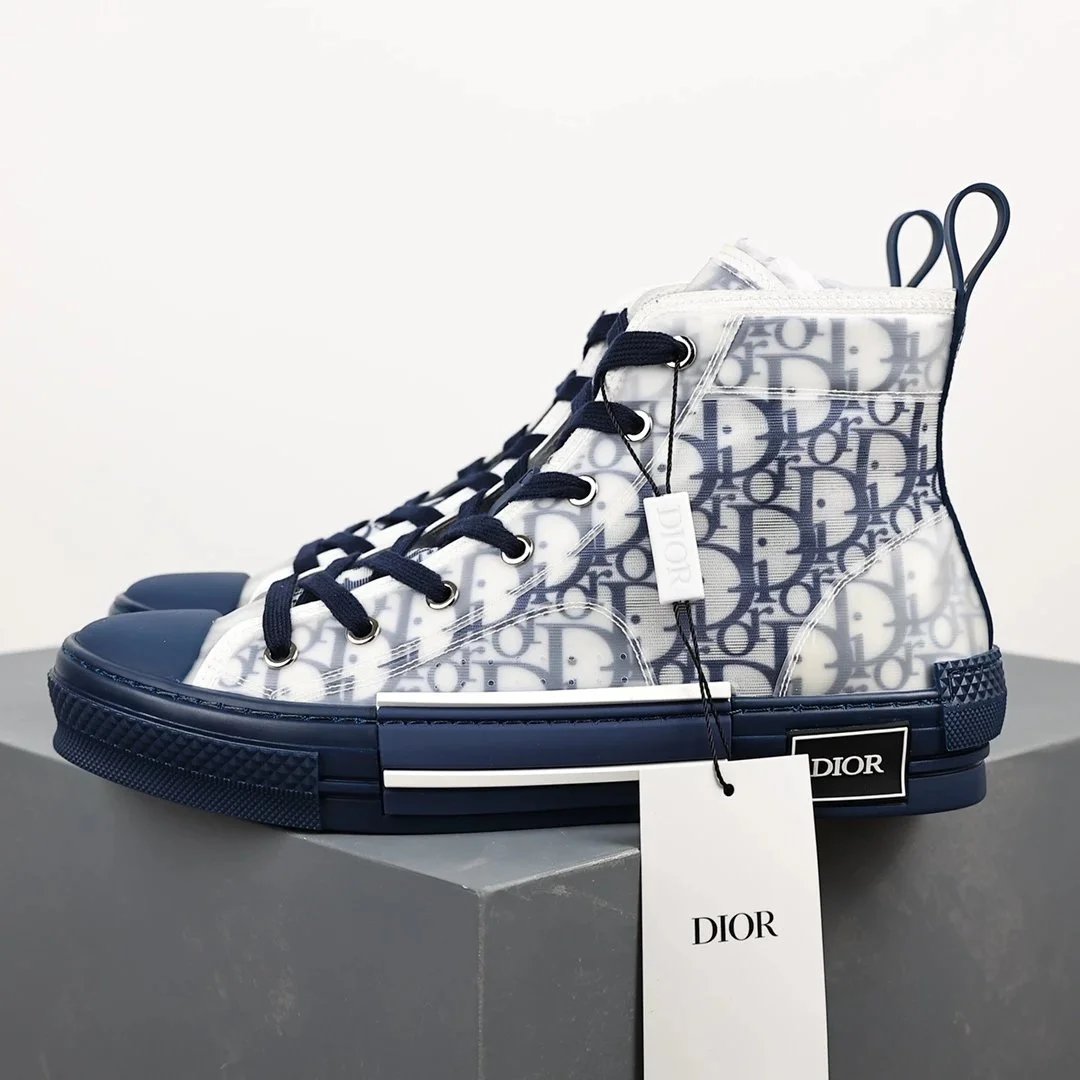Dior B23 High Top Navy Oblique