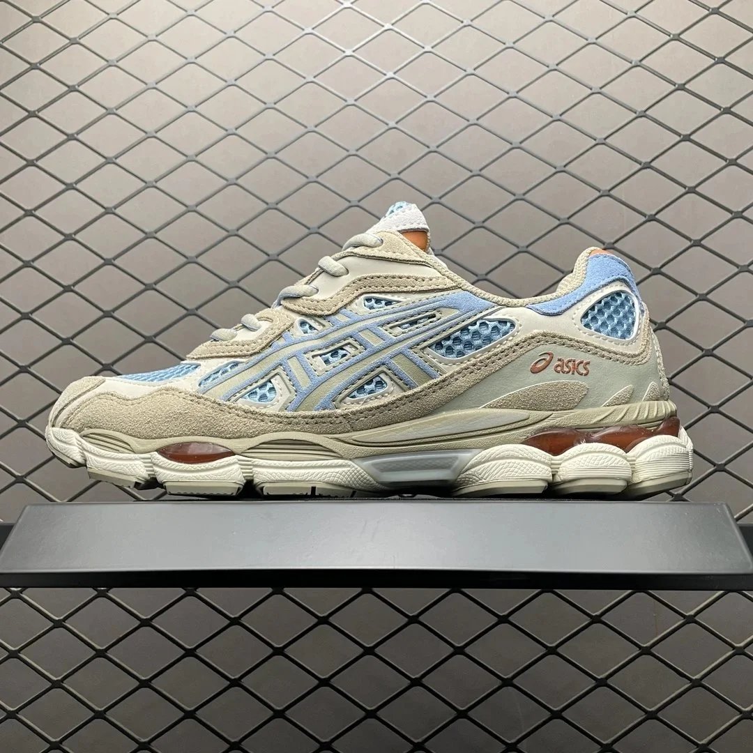 Asics Gel-NYC Cream Blue Rust Brown