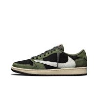 8-DM7866-002-A1 Hook-and-Loop Military Green Low-Top (G)