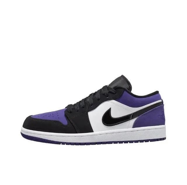 Air Jordan 1 Low Court Purple Black White