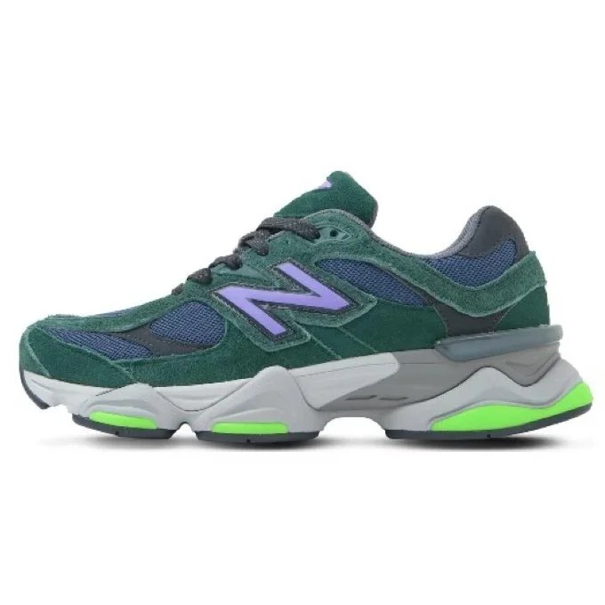 New Balance 9060 Dark Green Purple Lime