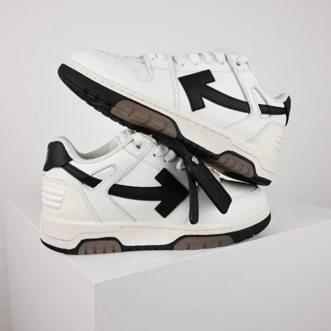 Off-White Diagonal Arrow Low White Pink Sneakers - 12