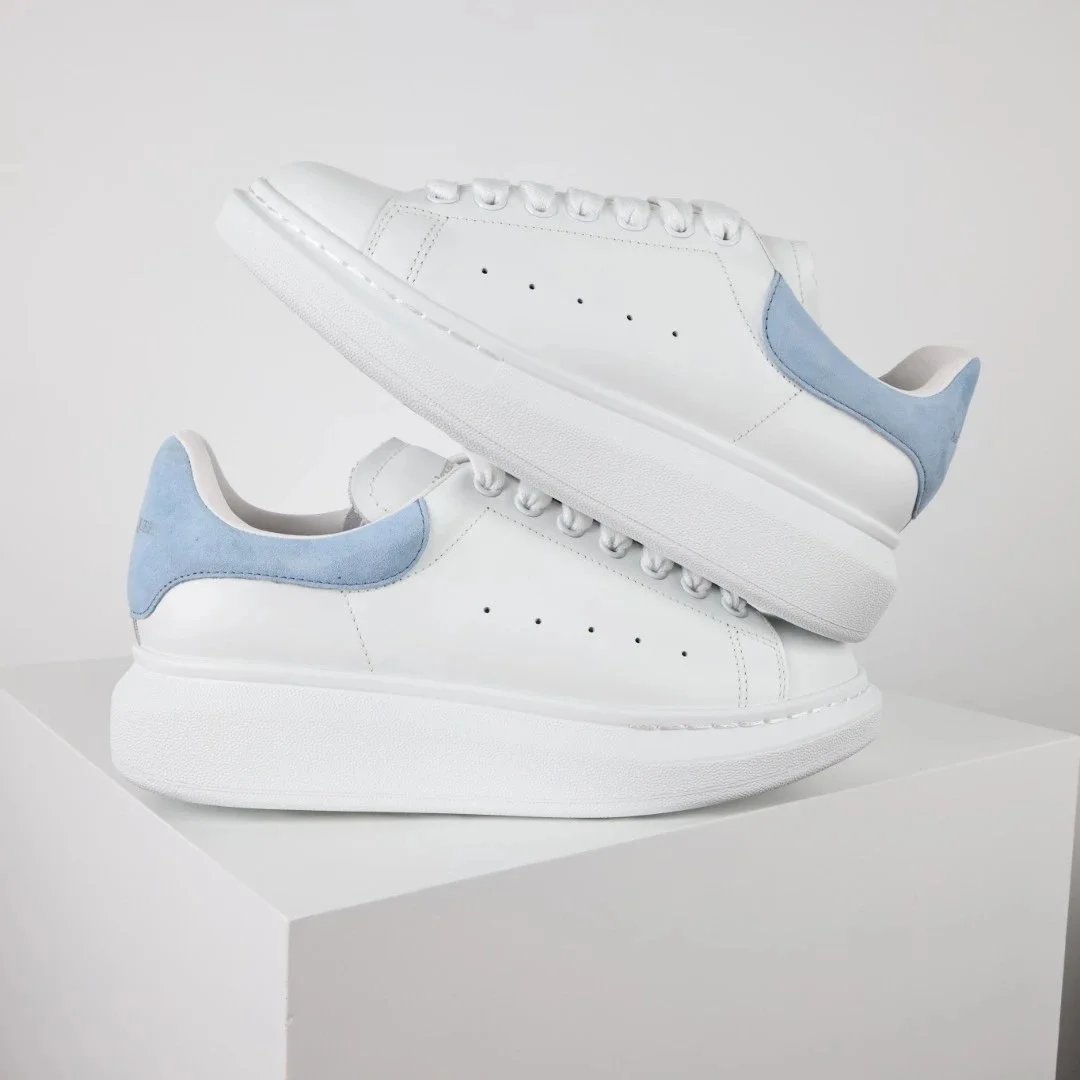 Alexander McQueen Oversized Sneakers White/Light Blue