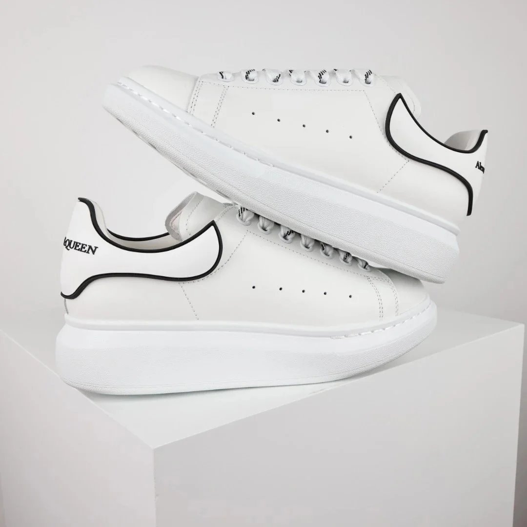 Alexander McQueen Oversized Sneaker Black and White Chunky Sneakers - 9