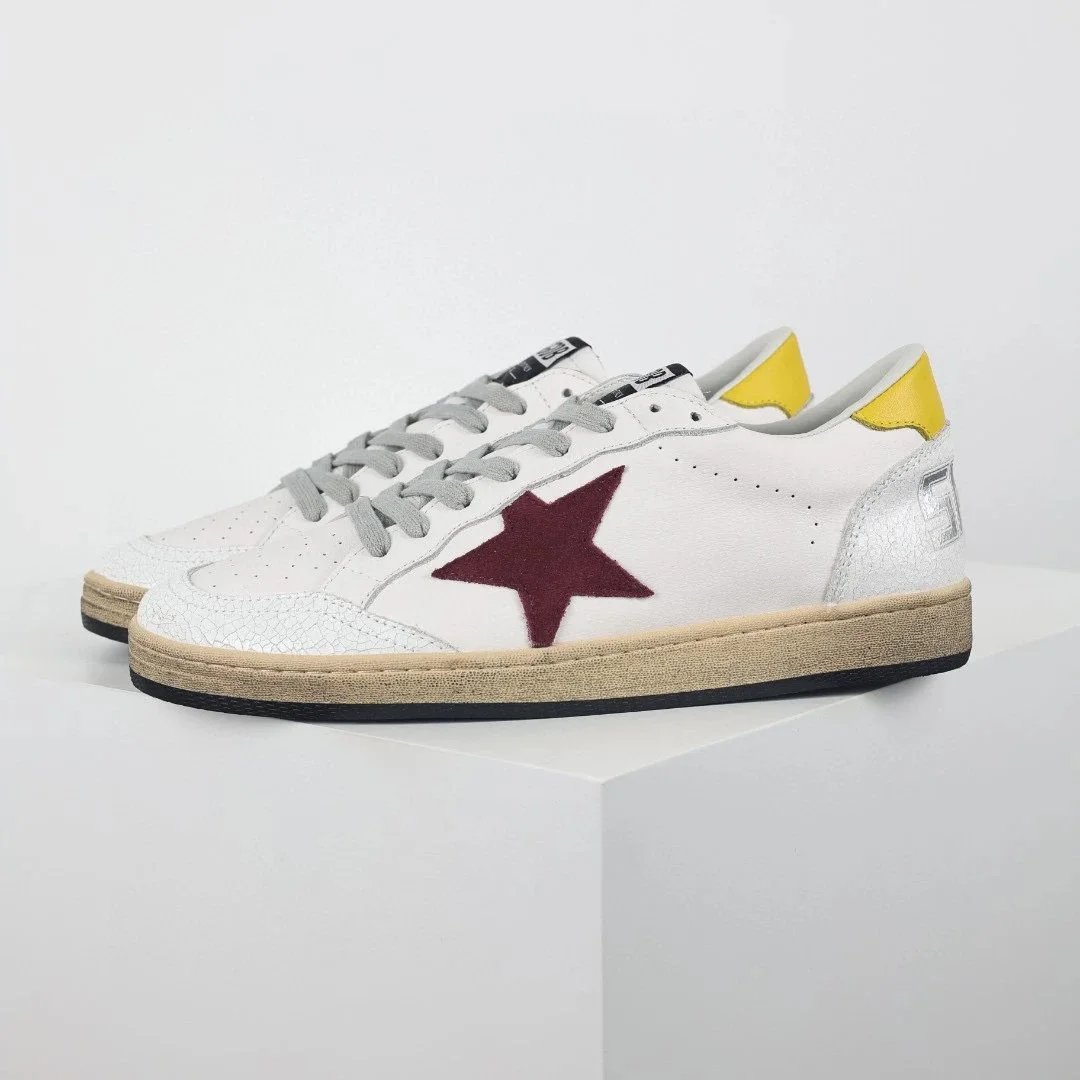 27- Deep Red Star Yellow Tail 58 Little Dirty Shoes