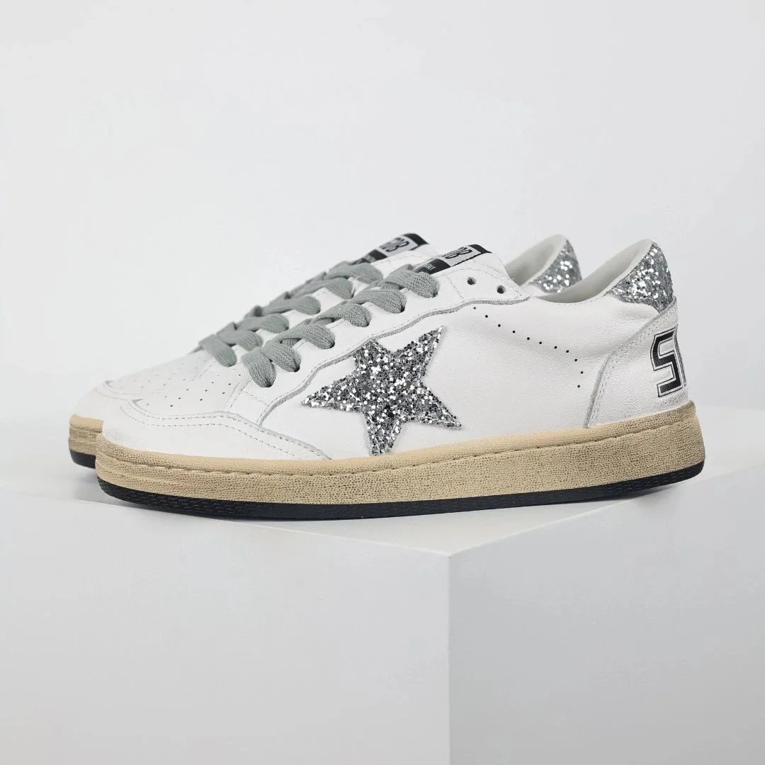 36 Silver Glitter Star Silver Glitter Tail 58 Small Dirty Shoes