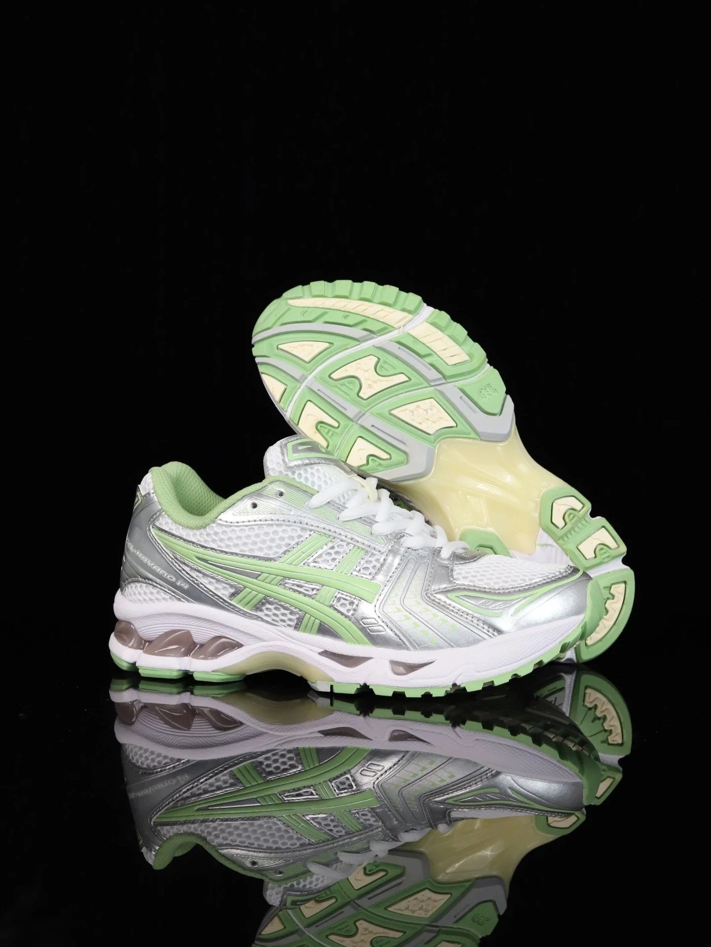 Asics Gel-Kayano 14 White Silver Green