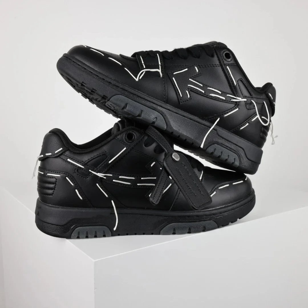 Off-White Diagonal Arrow Low White Pink Sneakers - 43