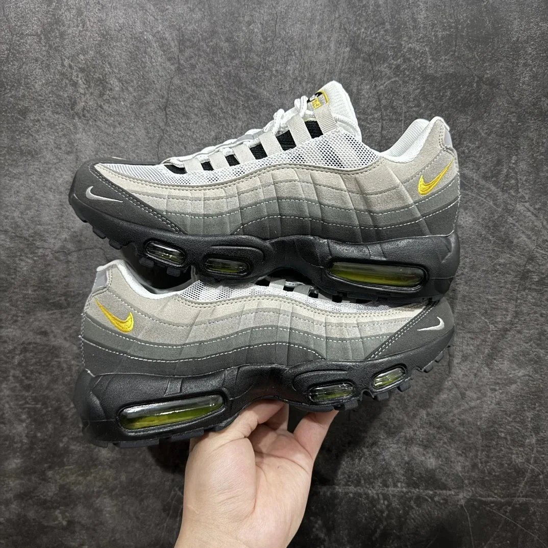 Nike Air Max 95 Black with Blue Swoosh Sneakers - 16