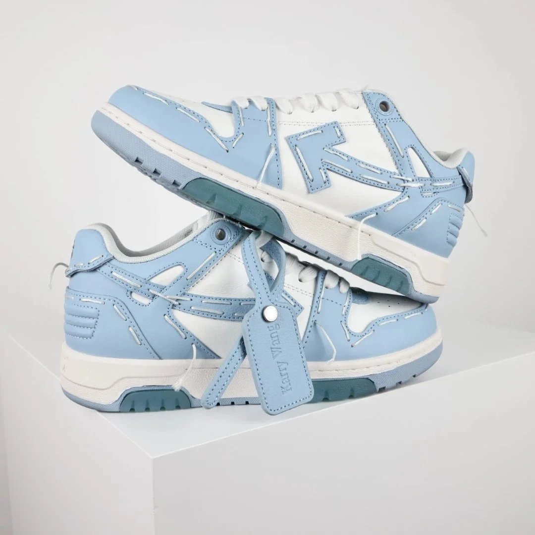 Off-White Diagonal Arrow Low White Pink Sneakers - 24