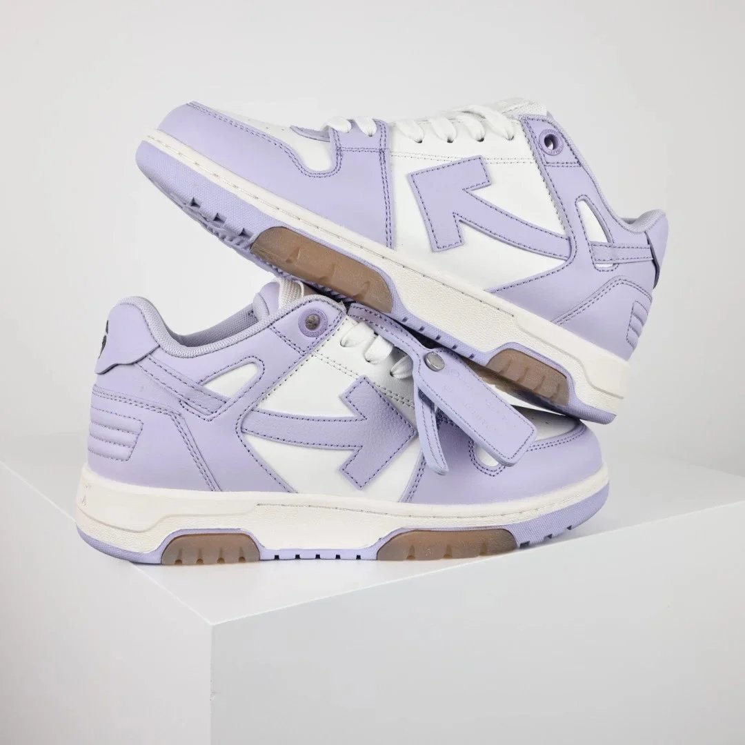 Off-White Diagonal Arrow Low White Pink Sneakers - 33