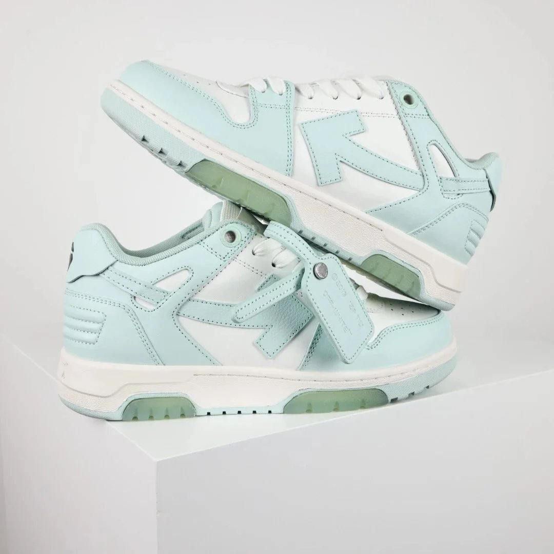 Off-White Diagonal Arrow Low White Pink Sneakers - 41