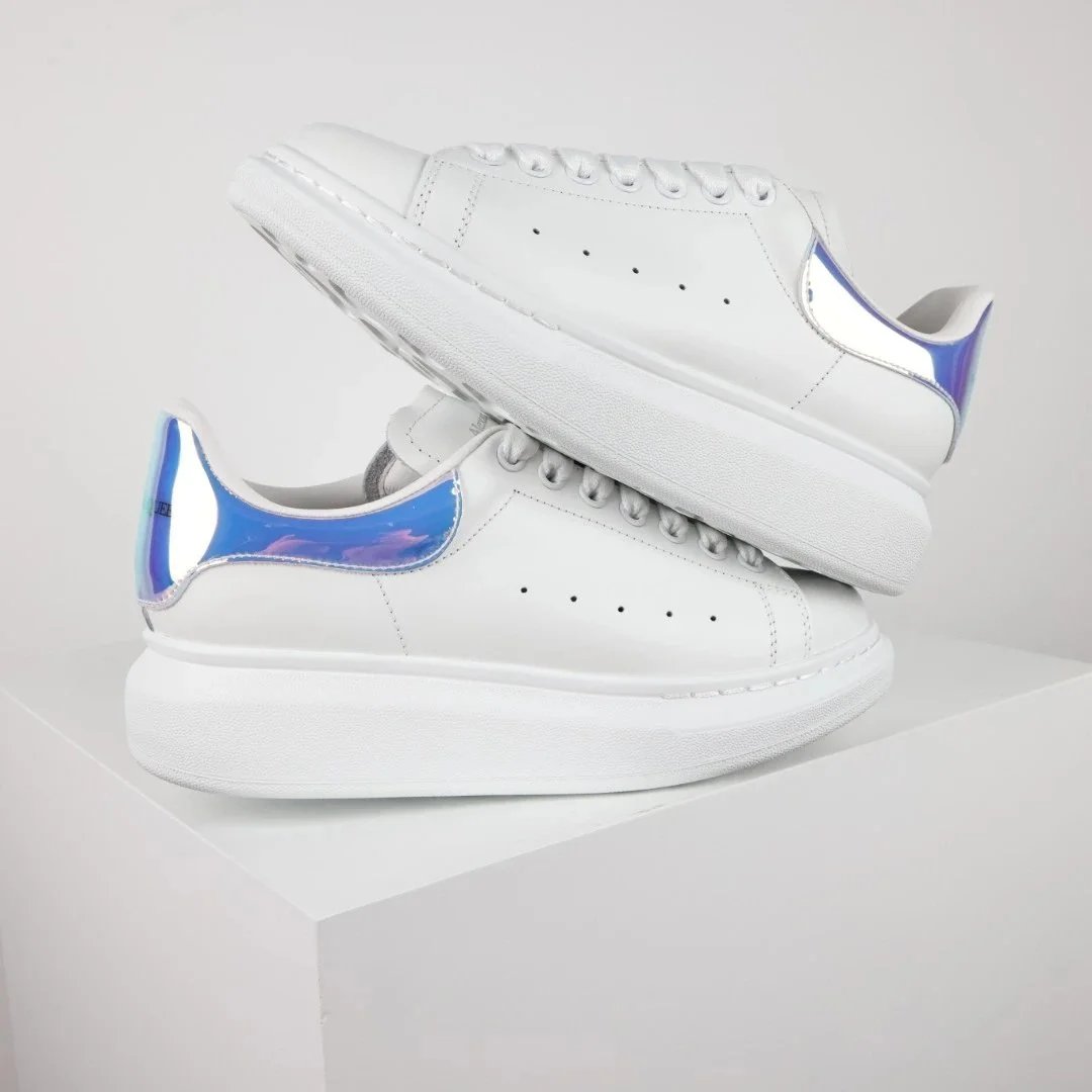 Alexander McQueen Oversized Sneaker Black and White Chunky Sneakers - 4