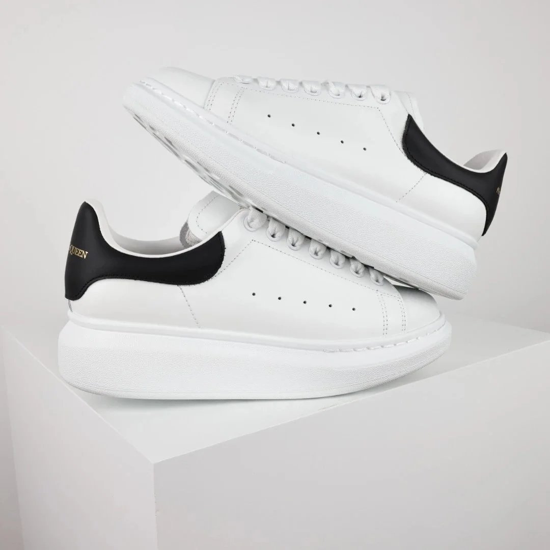 Alexander McQueen Oversized Sneaker Black and White Chunky Sneakers - 14