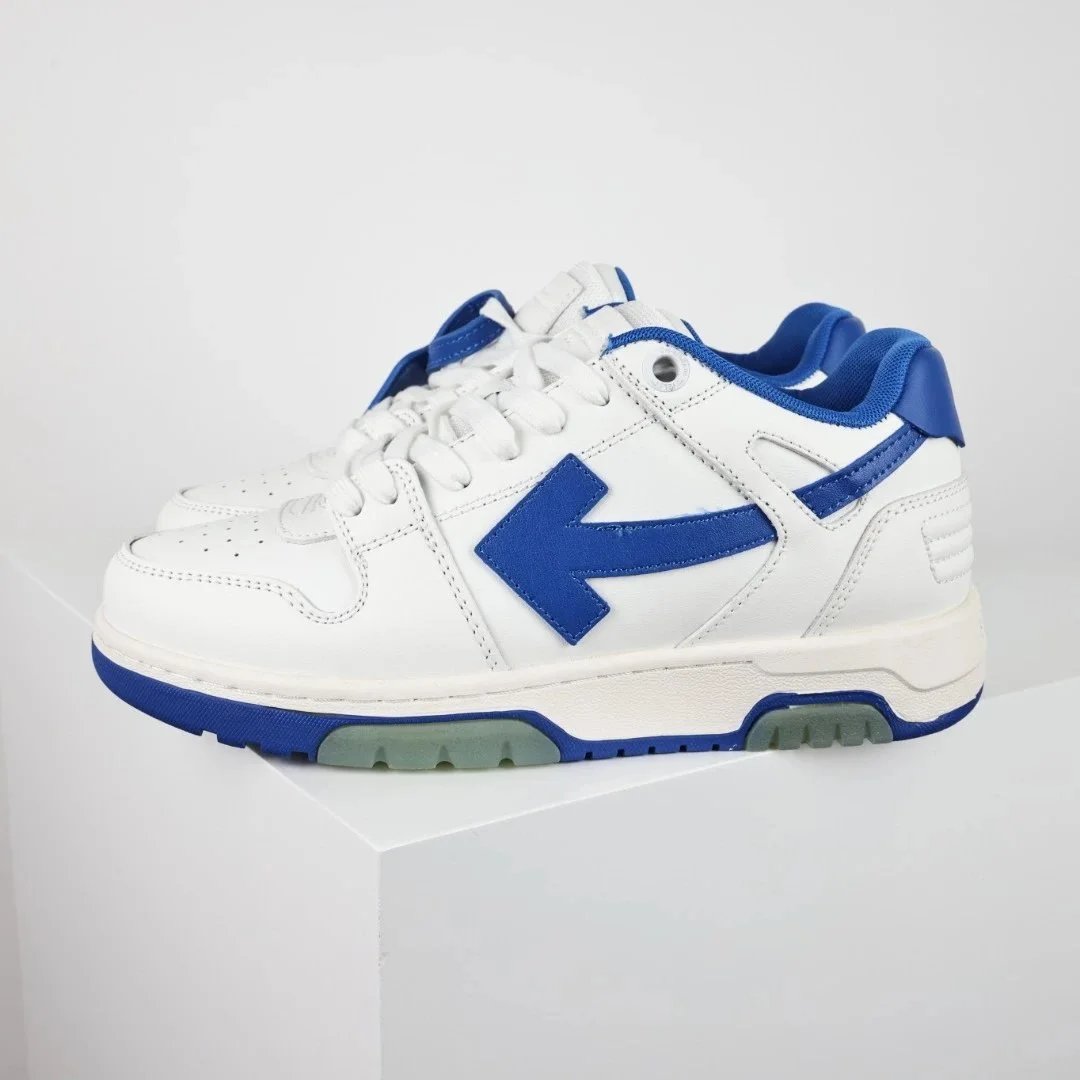 Brand + Model + White/Blue