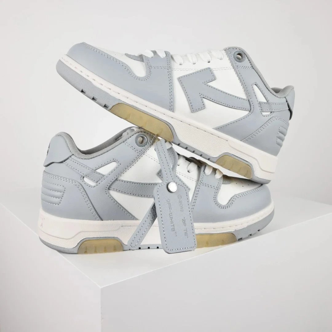 Off-White Diagonal Arrow Low White Pink Sneakers - 5