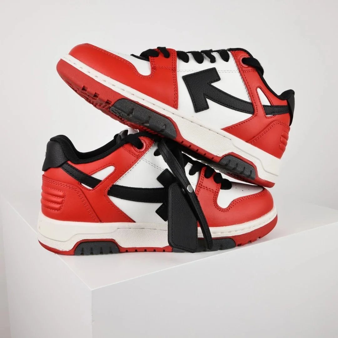 Off-White Diagonal Arrow Low White Pink Sneakers - 21